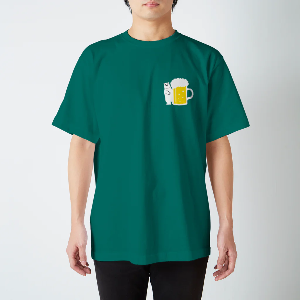 ワカボンドのシロクマさんとビールジョッキ Regular Fit T-Shirt