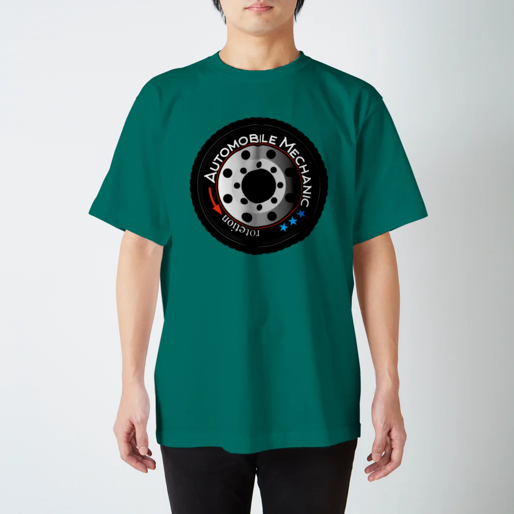 coten3の車のタイヤ スタンダードTシャツ