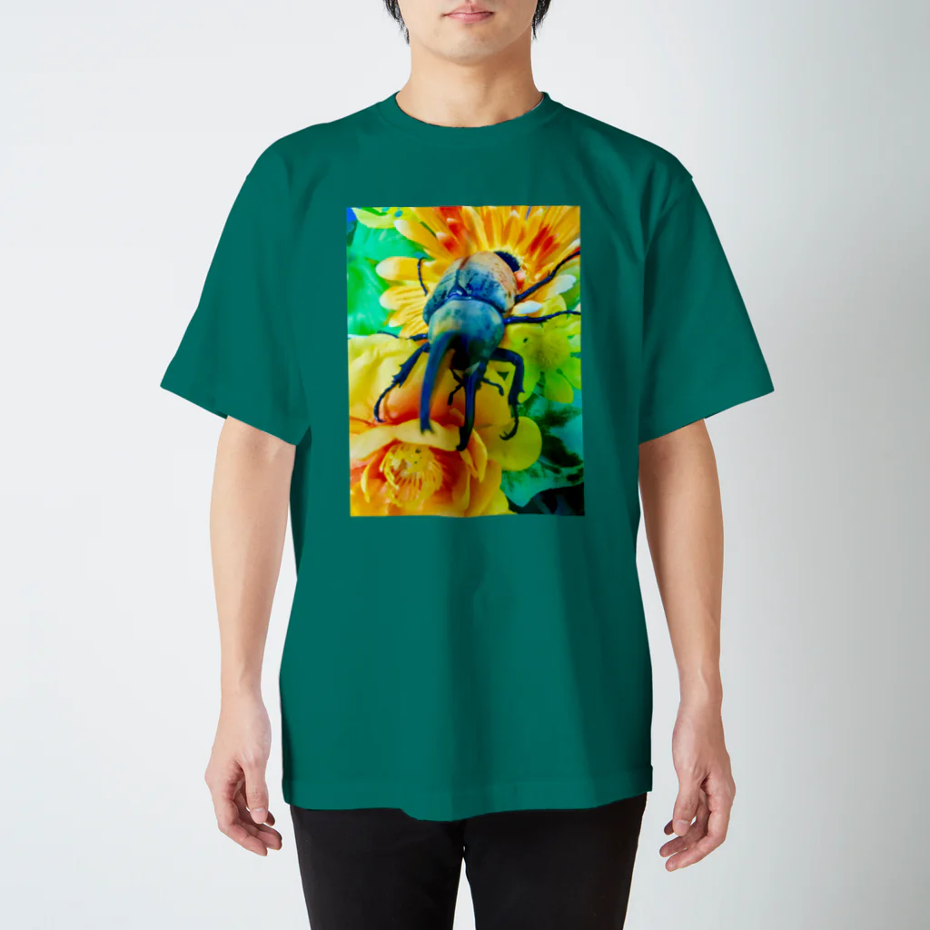 Higurashi430のカブトムシ ☆グラントシロカブト☆   Tシャツ スタンダードTシャツ