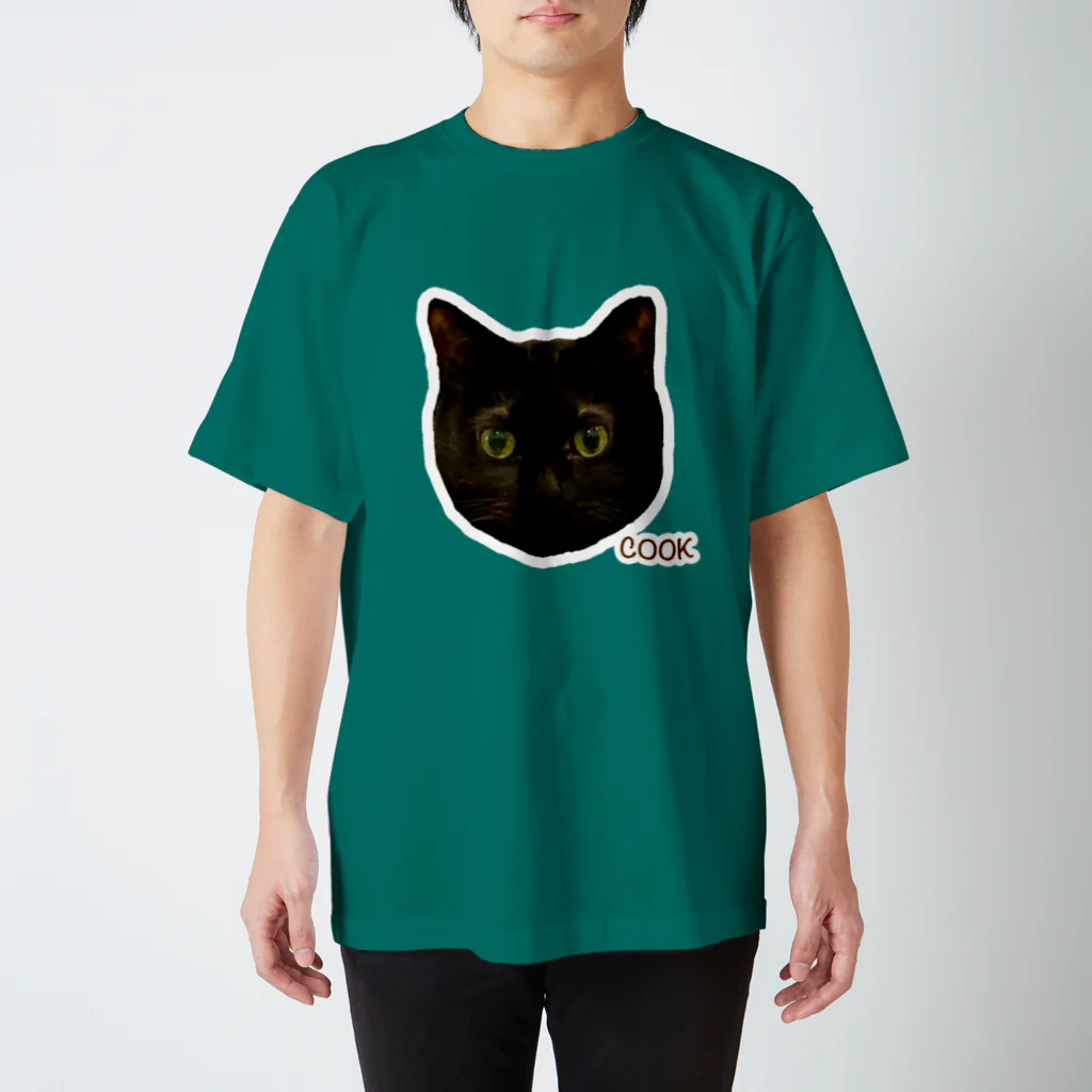 猫カフェ ぶぅたんグッズショップの絵文字ククちゃん スタンダードTシャツ