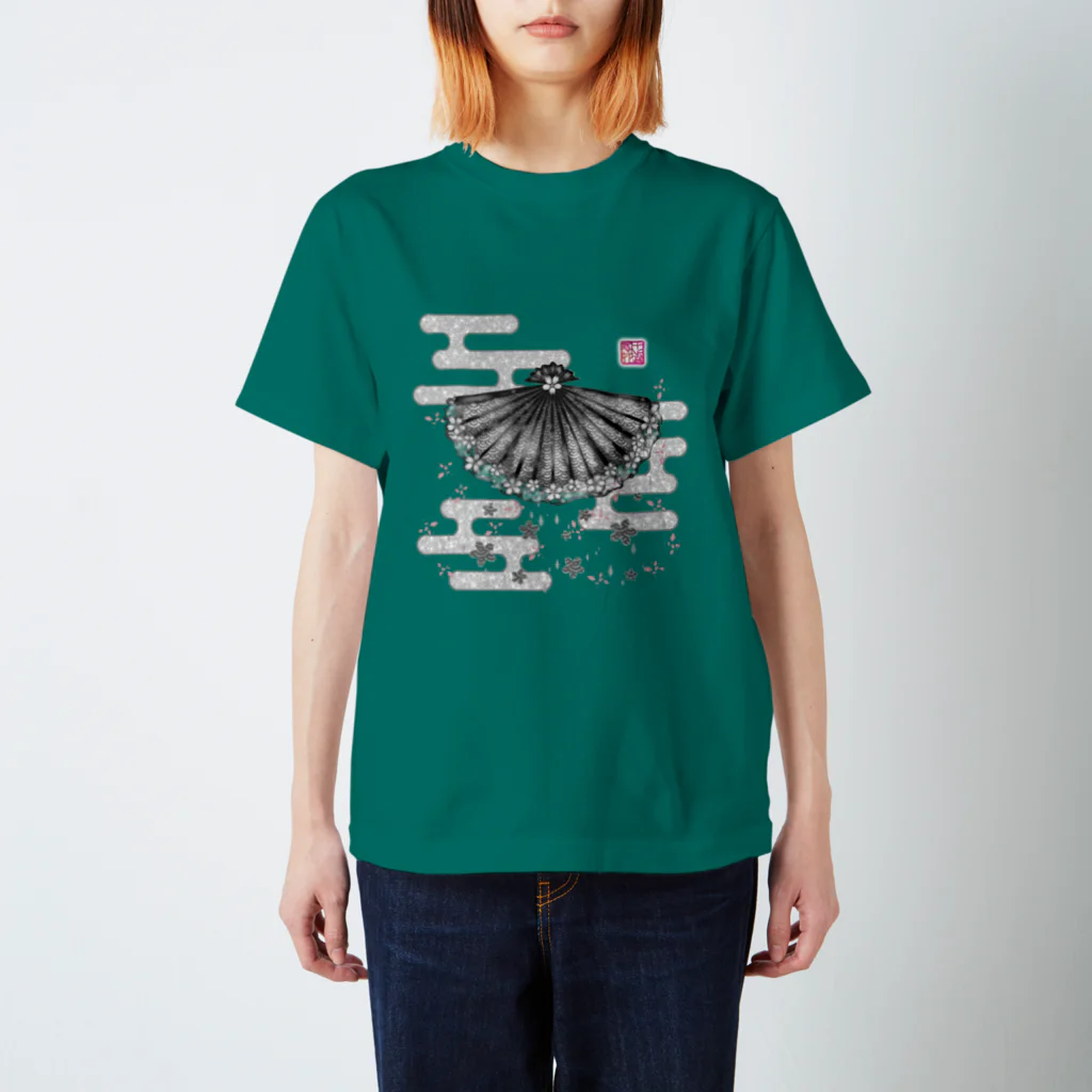 ❀花狐庵❀-HanaKoAn-の「舞庭」Series * 青海波 monougi❀ スタンダードTシャツ