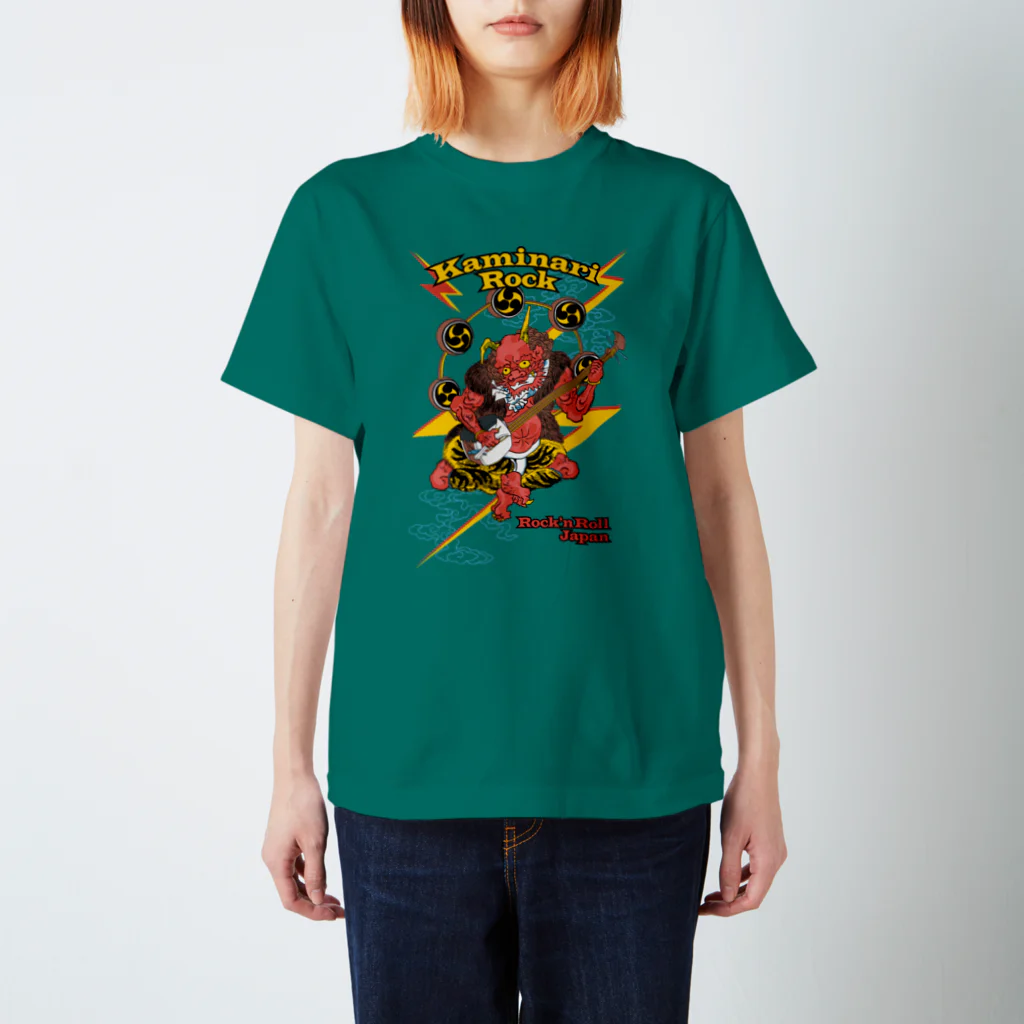 HIGEQLOのKaminari Rock スタンダードTシャツ