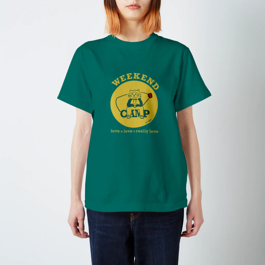 nubo shopのネコマヨとキャンプ Regular Fit T-Shirt