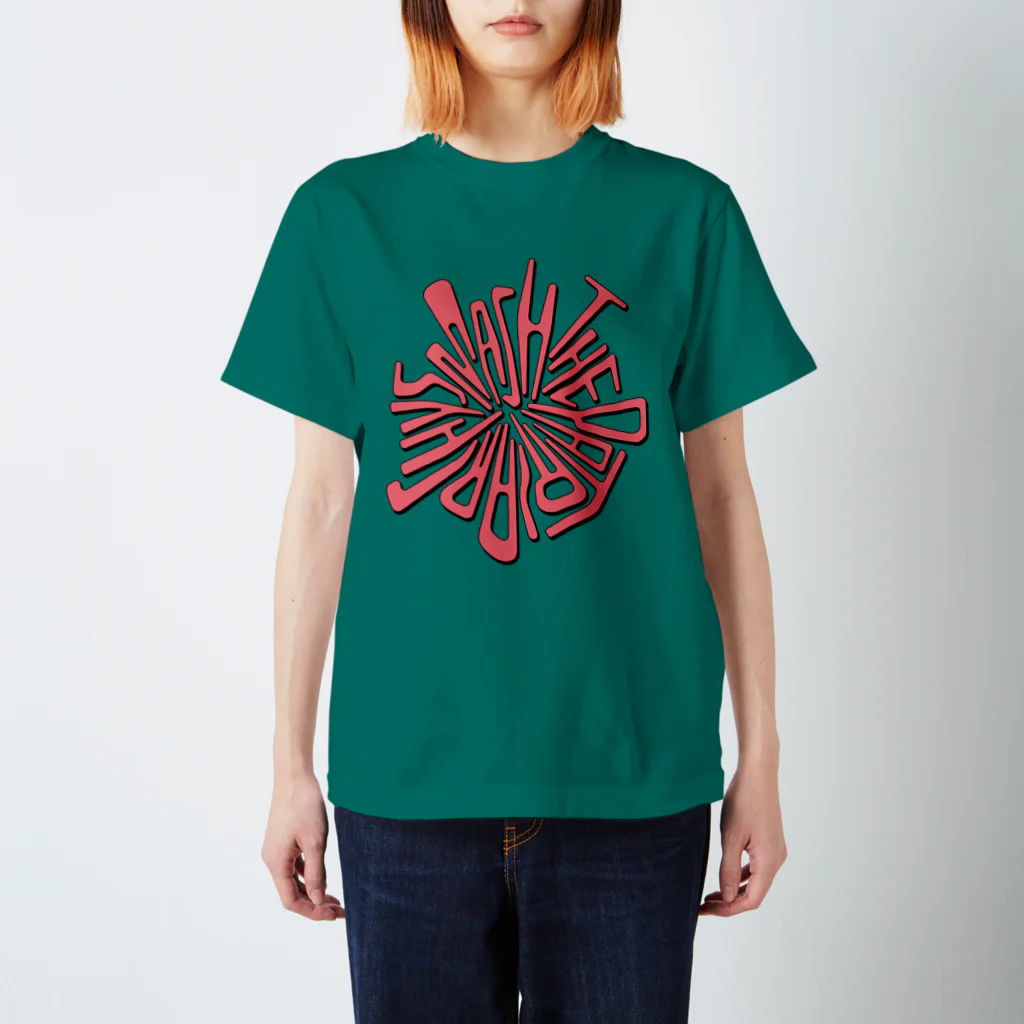 cdh-designのSmash the Patriarchy ピンク Regular Fit T-Shirt