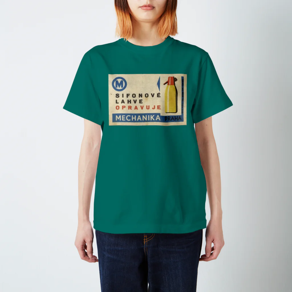 YS VINTAGE WORKSのチェコ・プラハ　マッチ箱　ミルク MECHANIKA PRAHA Regular Fit T-Shirt