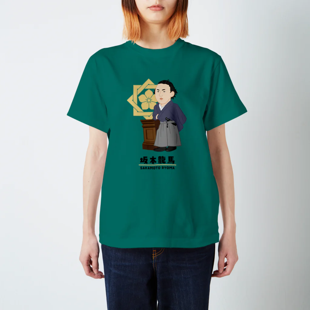 mincruの偉人シリーズ_坂本龍馬 Regular Fit T-Shirt