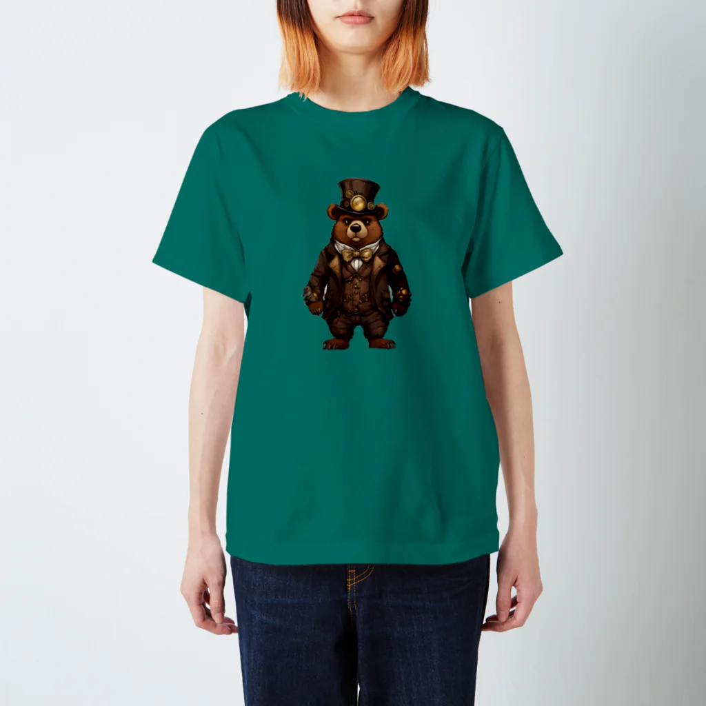 Hanakumafactoryの熊男爵 スタンダードTシャツ