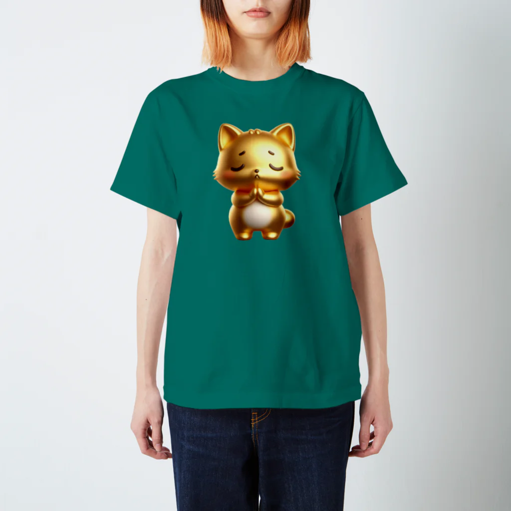 JUPITERの金運猫開運祈りＴシャツ スタンダードTシャツ