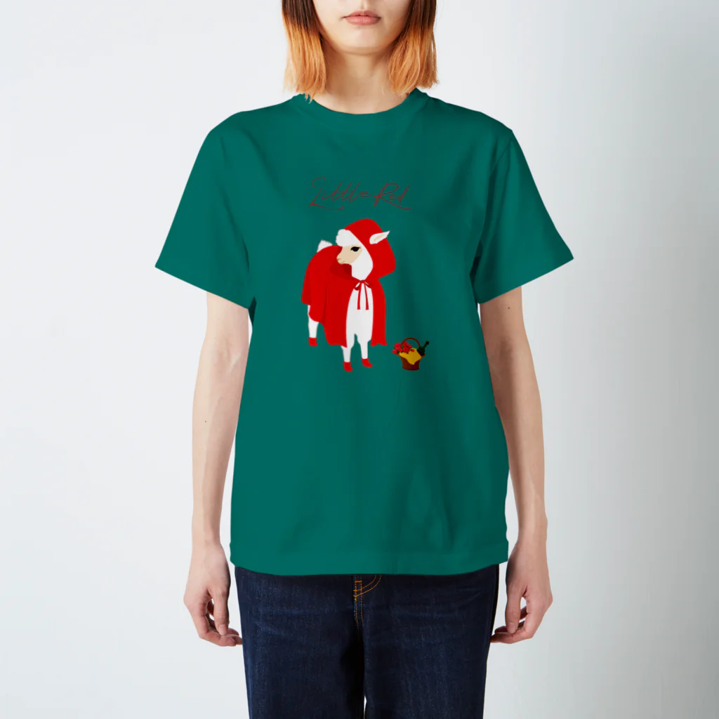 SWISS BLUEの little red スタンダードTシャツ