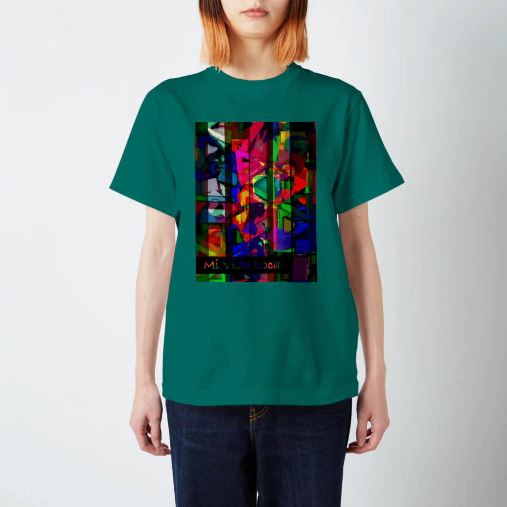 hitsuji-yaのMi Vida Loca 彩硝子 Regular Fit T-Shirt