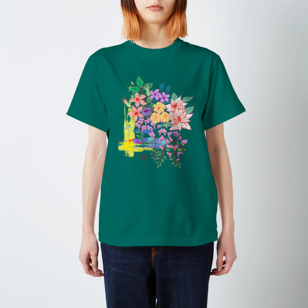 Aya Tagawaの五月のお花盛りだくさん スタンダードTシャツ