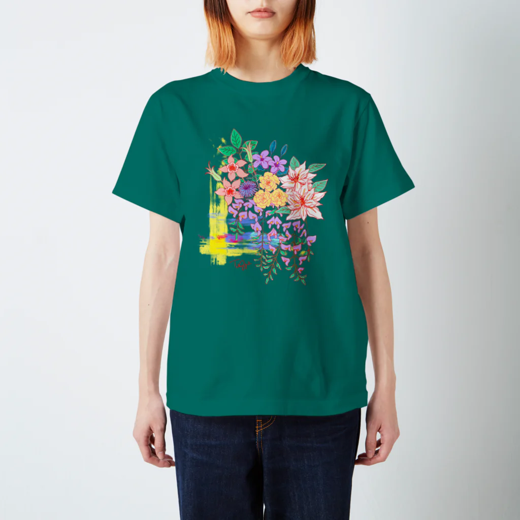 Aya Tagawaの五月のお花盛りだくさん Regular Fit T-Shirt