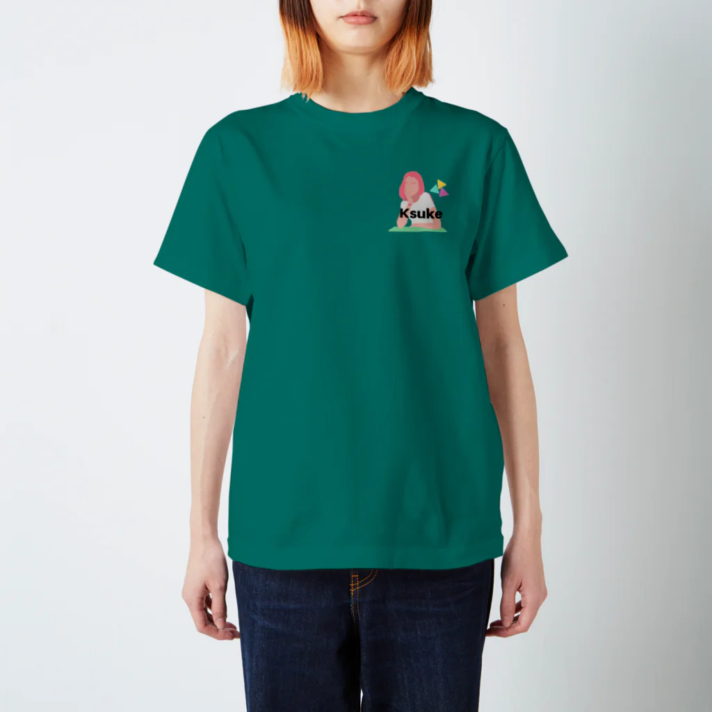 Ksukeのレトロガール スタンダードTシャツ