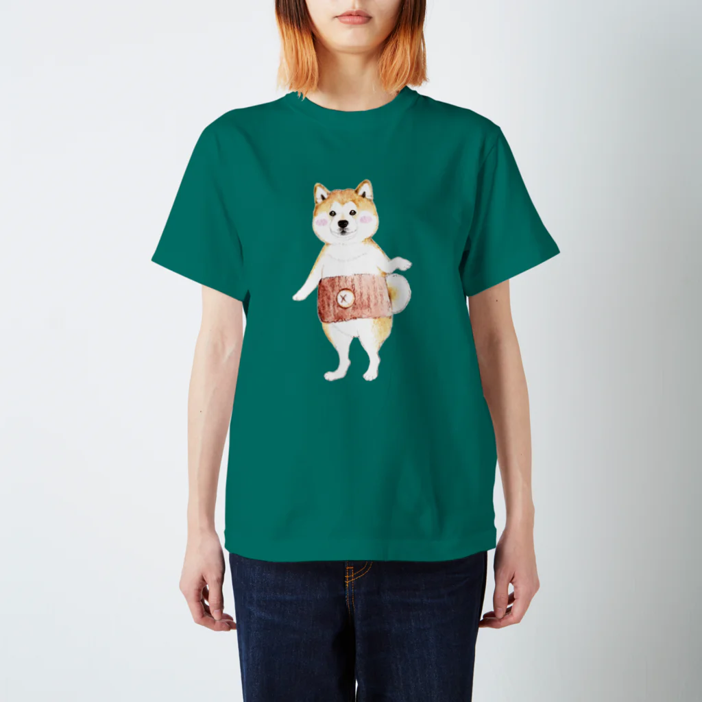 wankorosobaのでべその付いた腹巻 スタンダードTシャツ