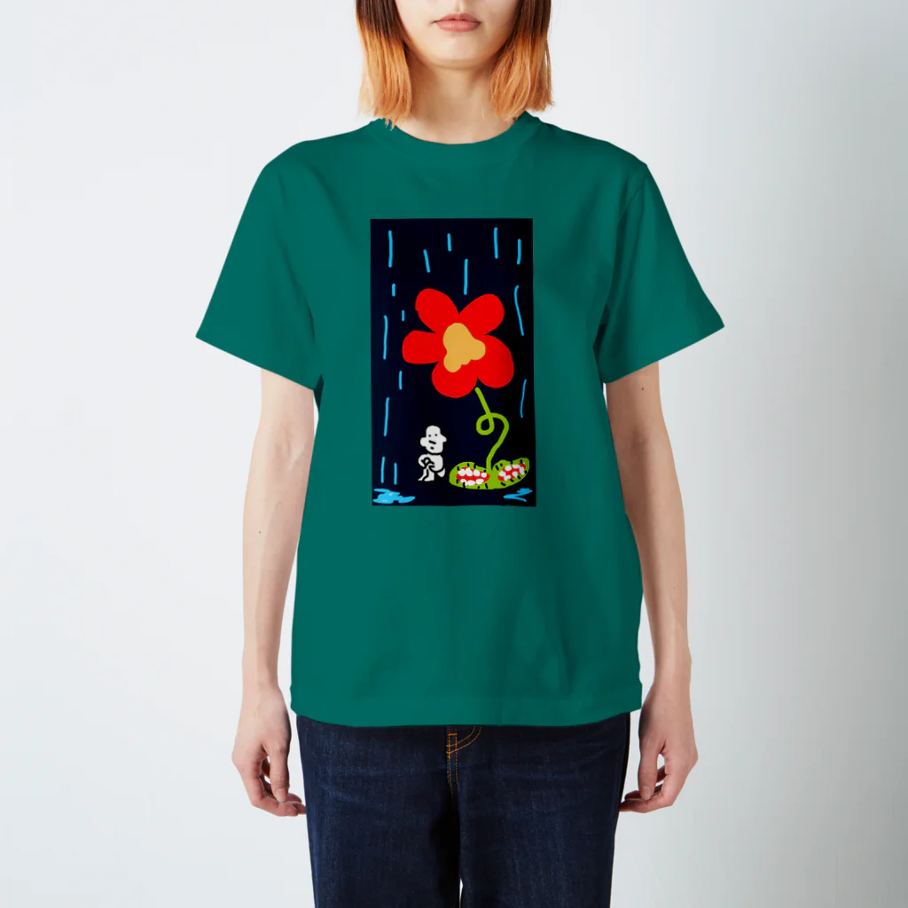 ちびがっつ！のはなde雨宿りガッツ Regular Fit T-Shirt