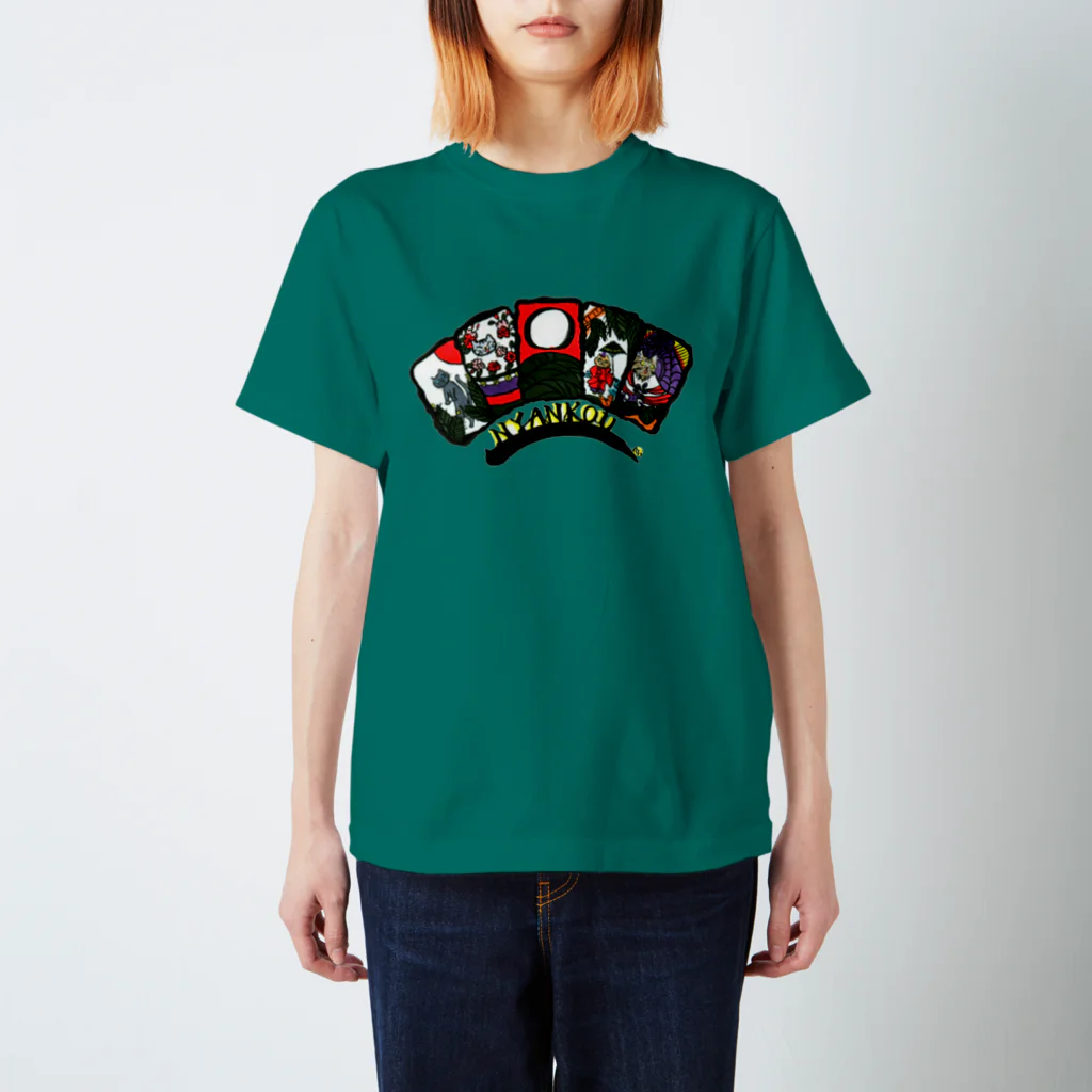 miku'ꜱGallery星猫の花札にゃんズ「にゃんこう」 Regular Fit T-Shirt