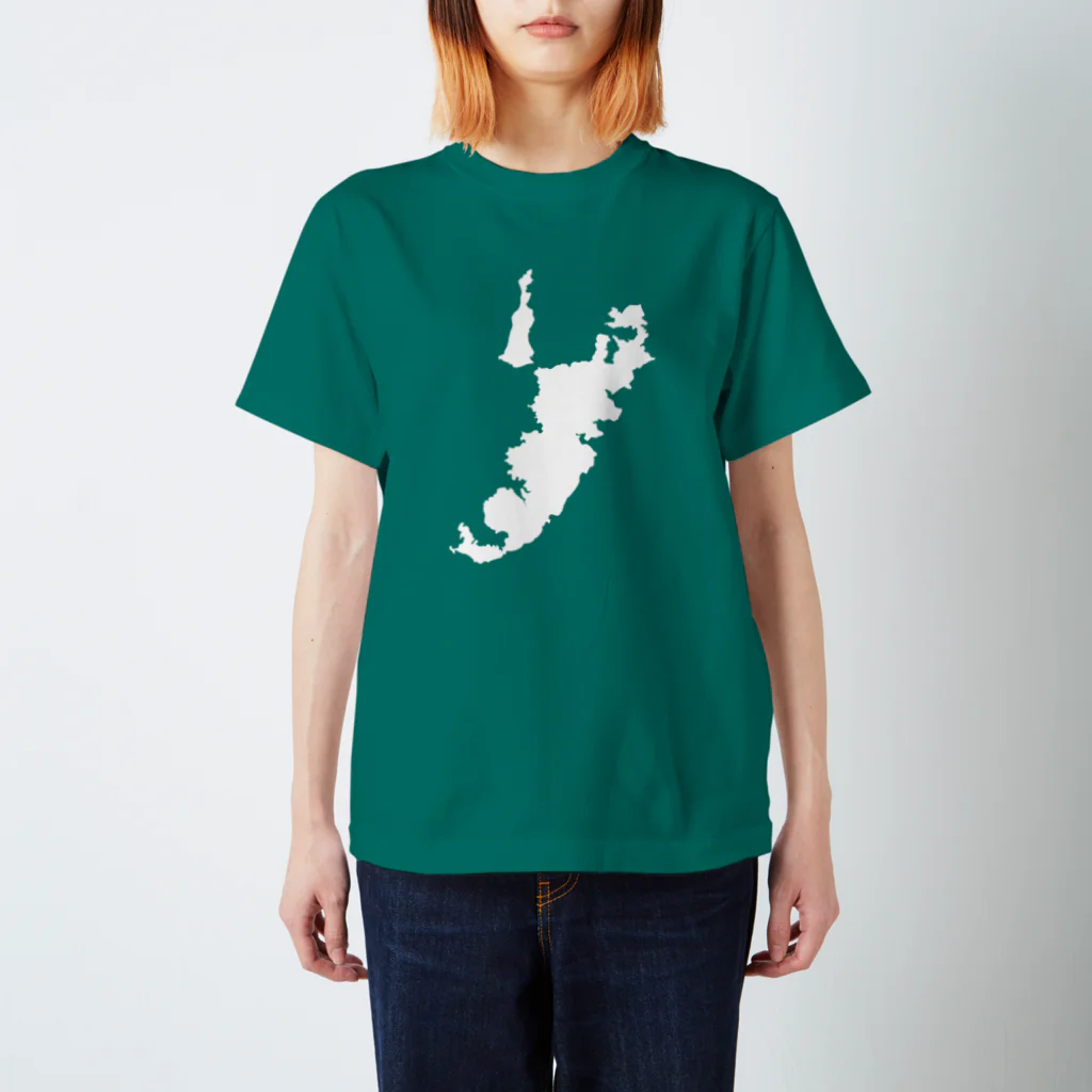 釣活の平戸島（白） スタンダードTシャツ