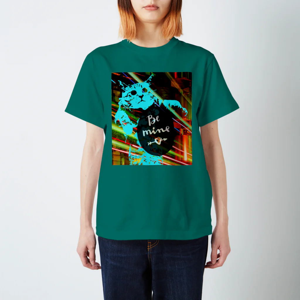 SO-kana-TAのBe mine にゃんこ Regular Fit T-Shirt