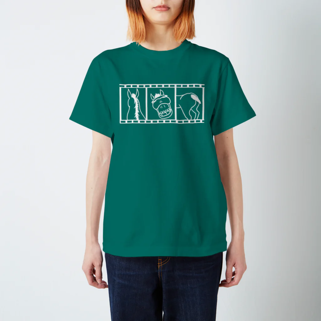 うまやま商店のこうまカメラ(白) Regular Fit T-Shirt