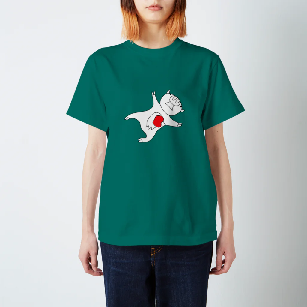 豚人イラストのパンダ武島のレッドビッグピックピッグ Regular Fit T-Shirt