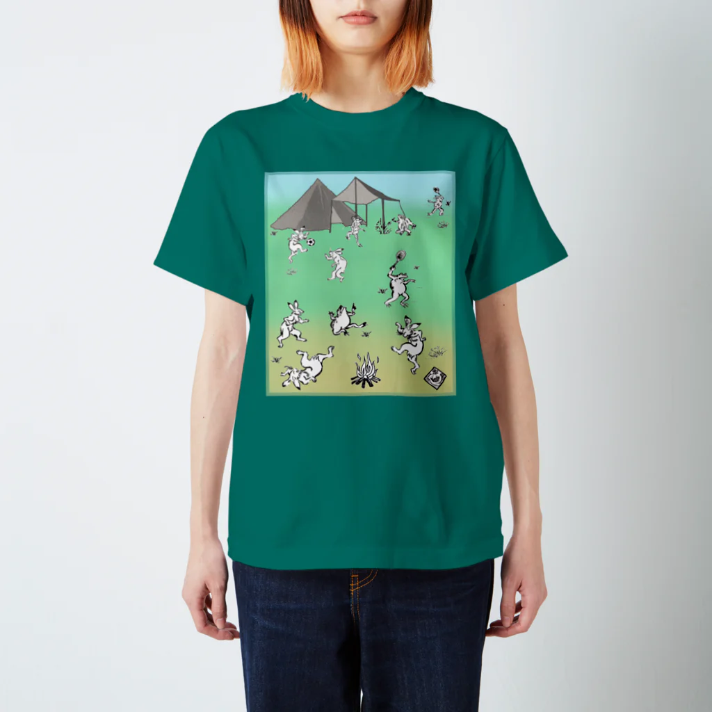 WAMI ARTの野営(キャンプ)カラー スタンダードTシャツ