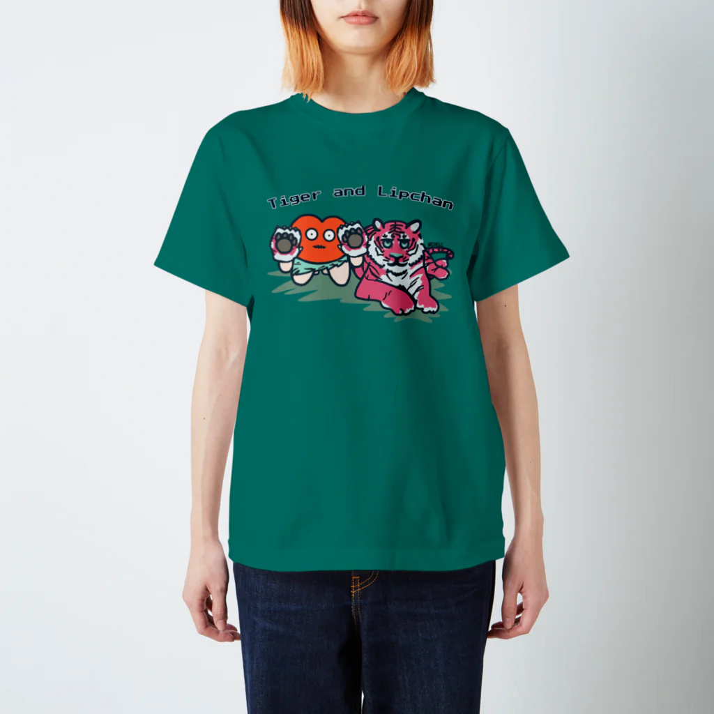 リップちゃんズ SHOPの タイガーあんどリップちゃん4 Regular Fit T-Shirt