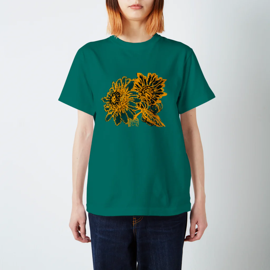 麦と木漏れ日のHIMAWARI BOY Regular Fit T-Shirt