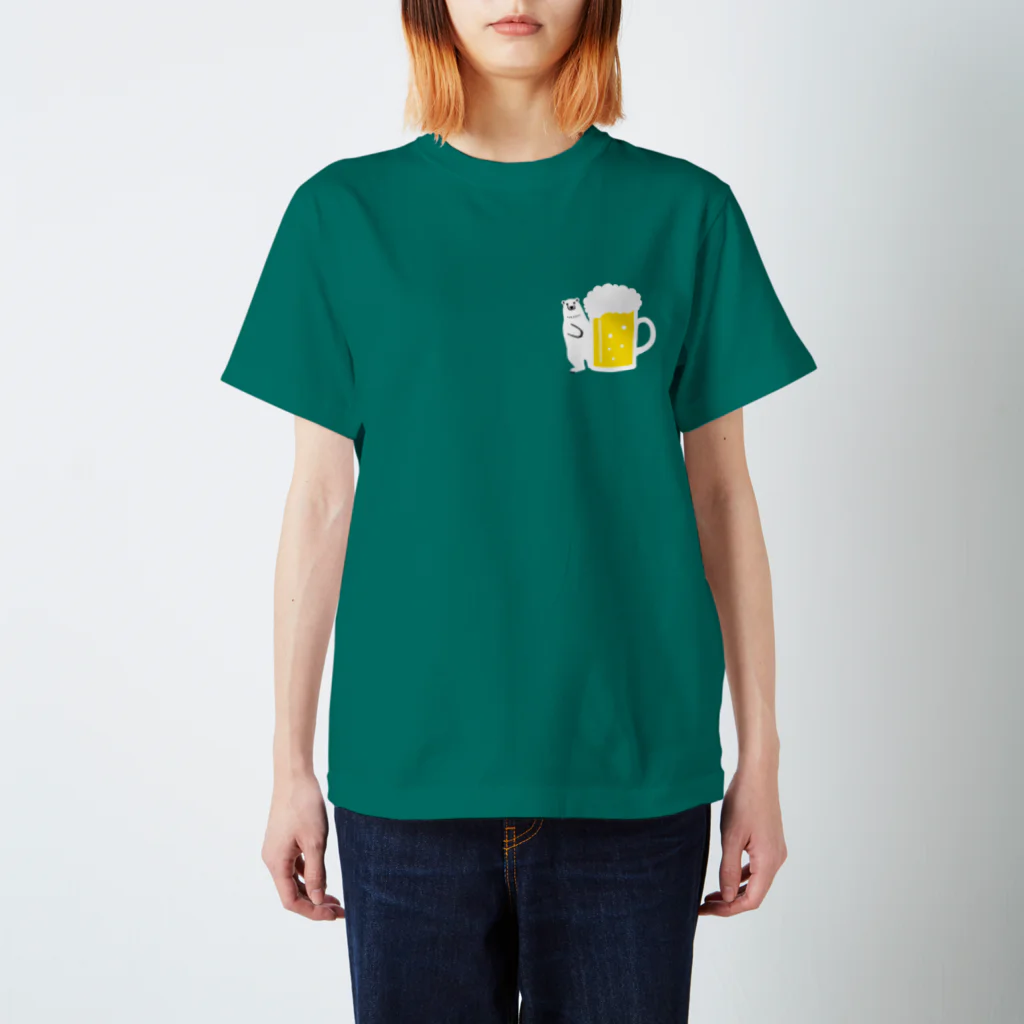 ワカボンドのシロクマさんとビールジョッキ Regular Fit T-Shirt