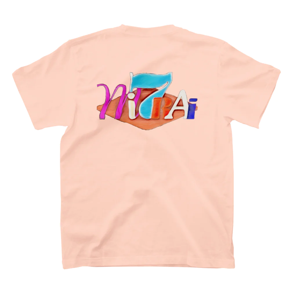 みならい屋のMI7RAI（カスレ） スタンダードTシャツの裏面