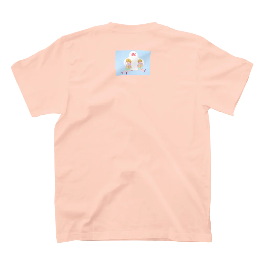  はらだかおり |  Kaori Haradaの文鳥と子ども スタンダードTシャツの裏面