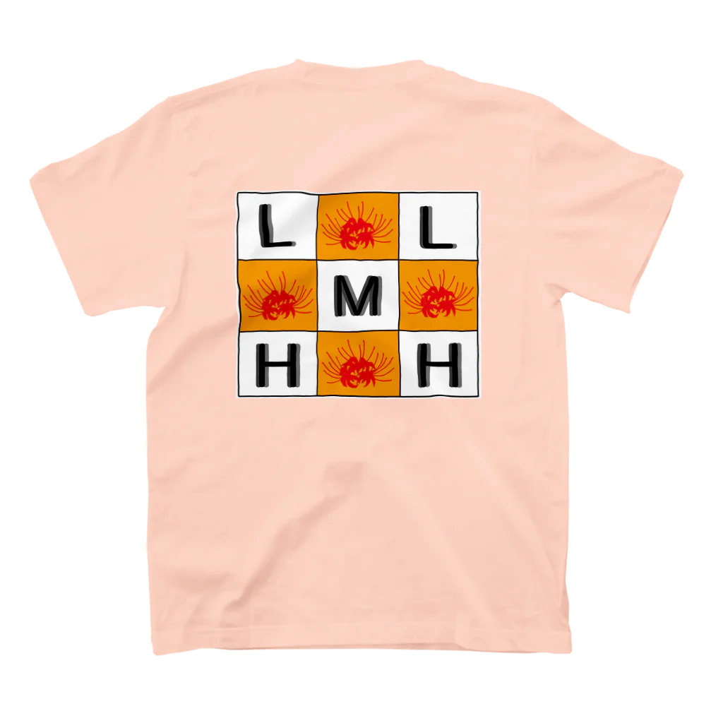 リコリス・曼珠沙華・ヒガンバナのL.M.H Club スタンダードTシャツの裏面