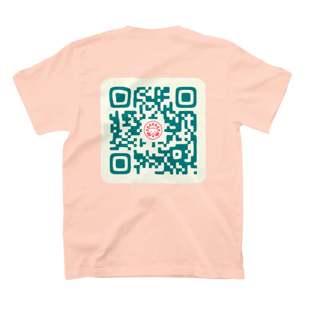 おさげのたいようのおさげのたいよう宣伝Tシャツ「後ろがQR」 スタンダードTシャツの裏面