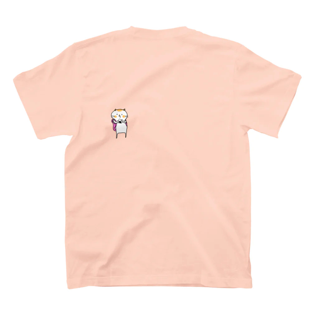 さかやの白茶ねこ Regular Fit T-Shirtの裏面