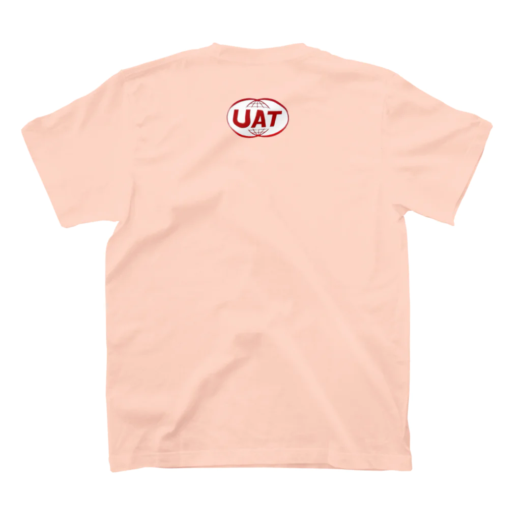 UYAMAIAGAMETATEMATSUREのUATキャビンアテンダント スタンダードTシャツの裏面