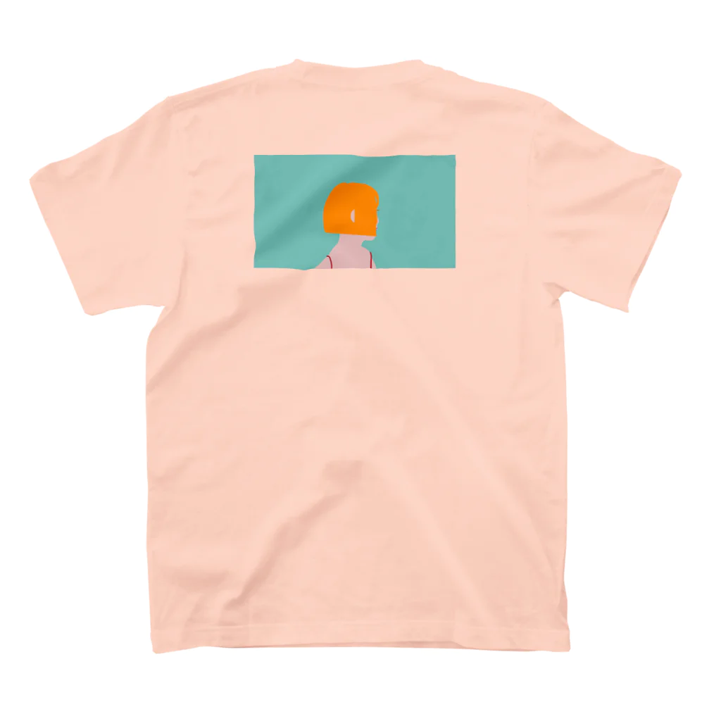 描く撮るのボブの子 バックプリント スタンダードTシャツの裏面