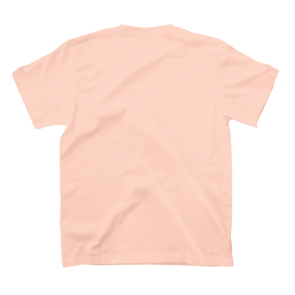 ドッグキャッチ suzuri支店のししもの大きい顔Tシャツ Regular Fit T-Shirtの裏面