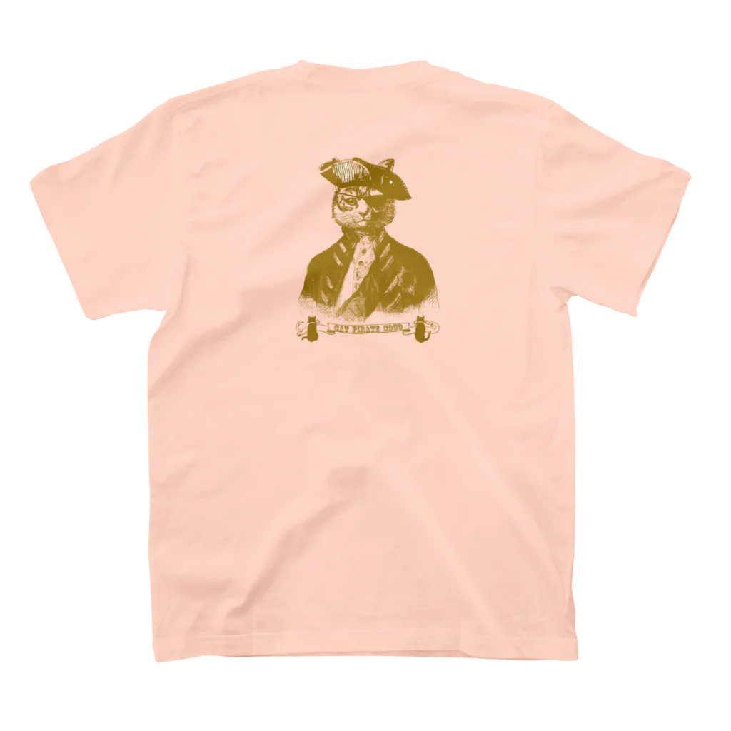 海賊猫 cocoの『CAT PIRATE COCO 海賊猫 coco』の"Keep Calm and Steampunk On ロゴ・グッズ スタンダードTシャツの裏面