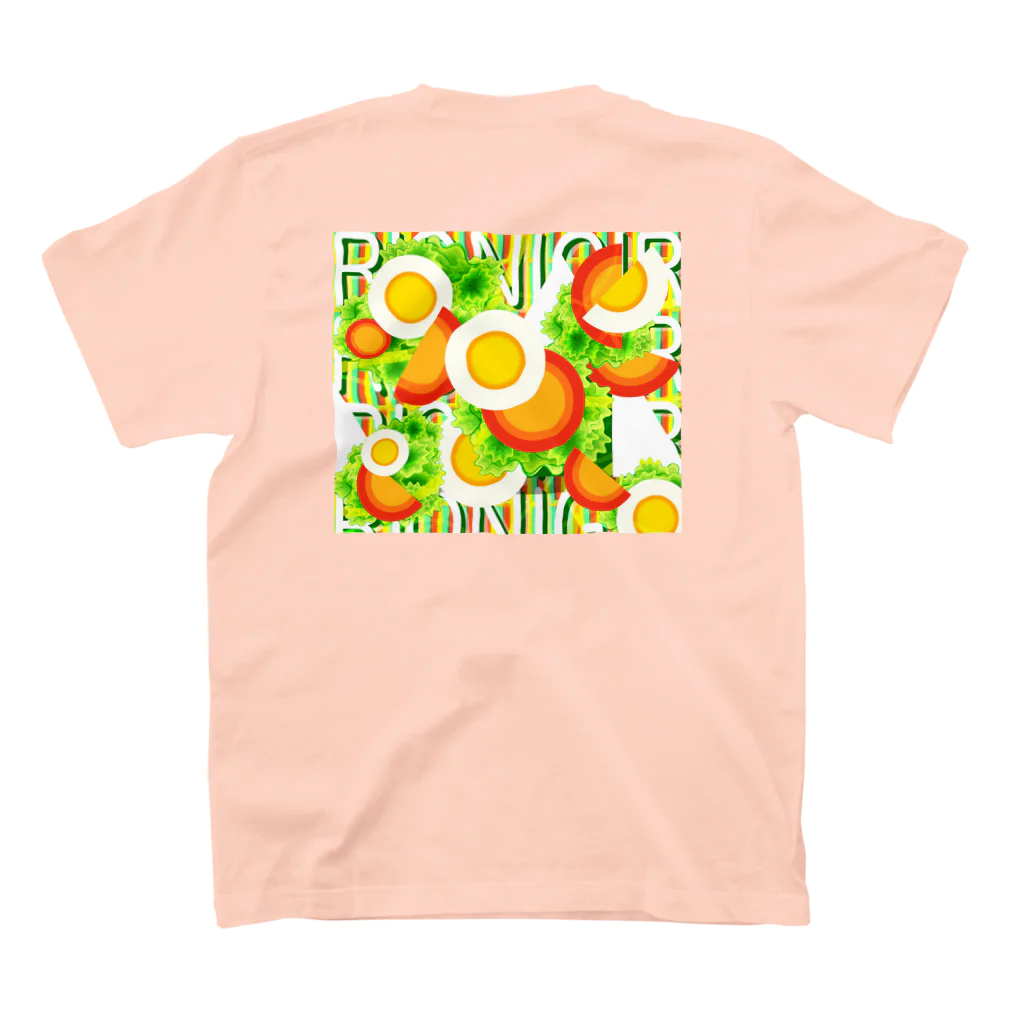 ✨🌈✨ユラクラカン🇯🇵 ✨🌈✨の🍙OMSB🌅🌸🍙桜結び 🌅 スタンダードTシャツの裏面