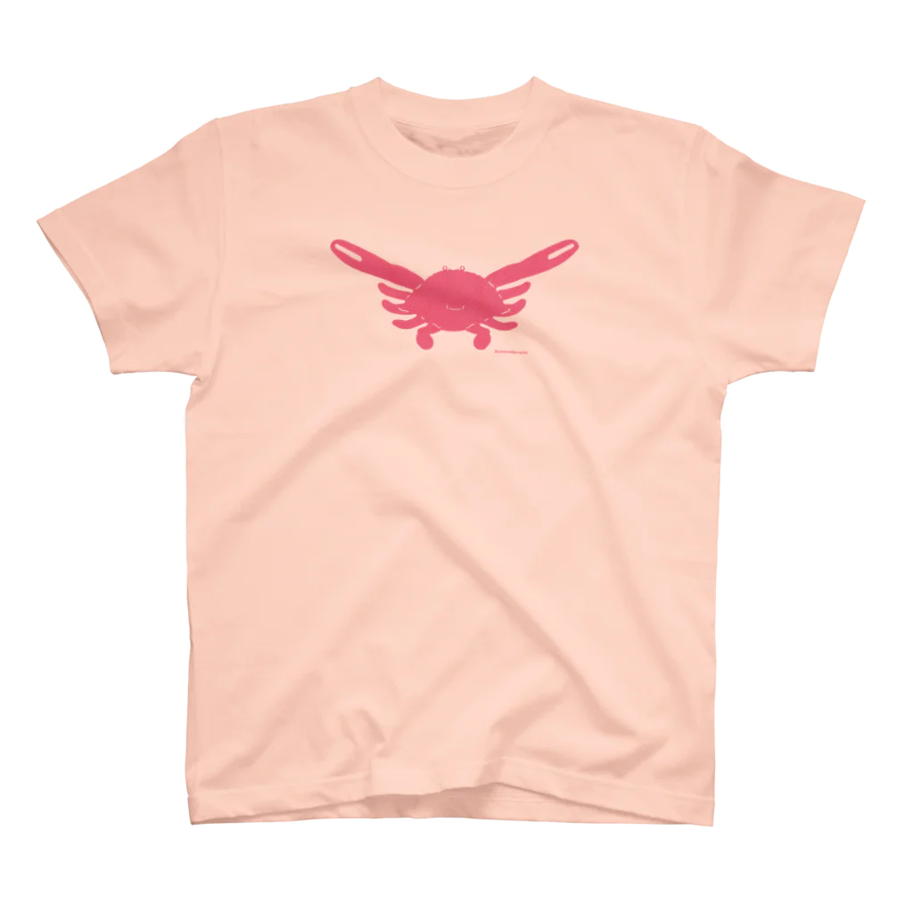 いきものだもののピンクのカニさん Regular Fit T-Shirt