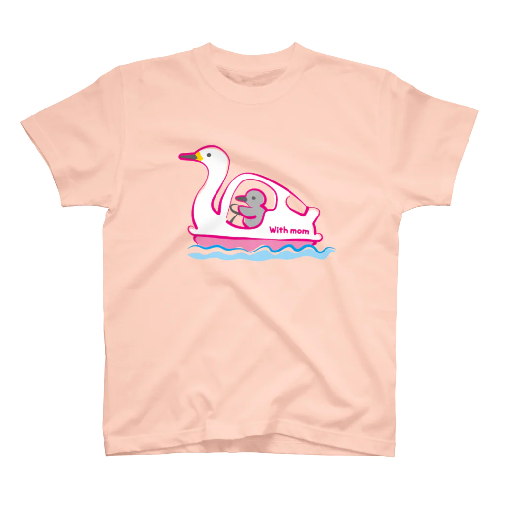 つのののボート、おかあさんと（ピンク） スタンダードTシャツ