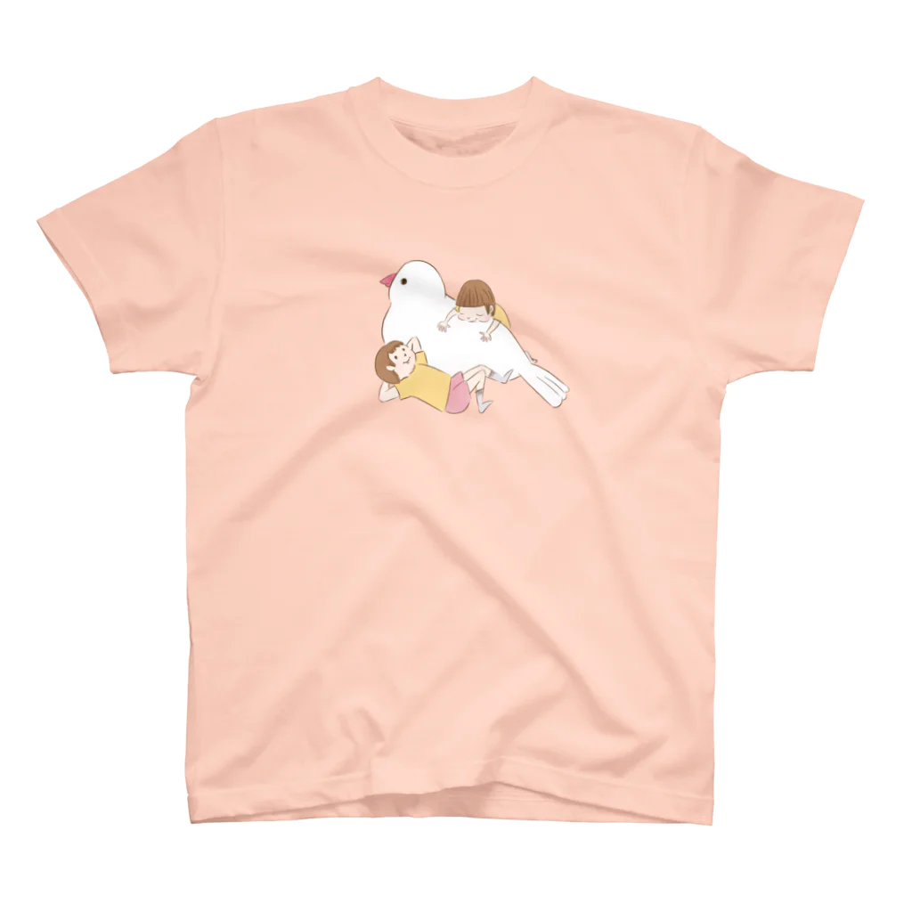  はらだかおり |  Kaori Haradaの文鳥と子ども スタンダードTシャツ