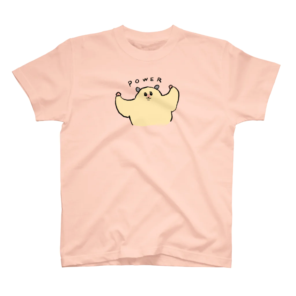 yukkeのムキムキのハムちゃん（パワー） スタンダードTシャツ