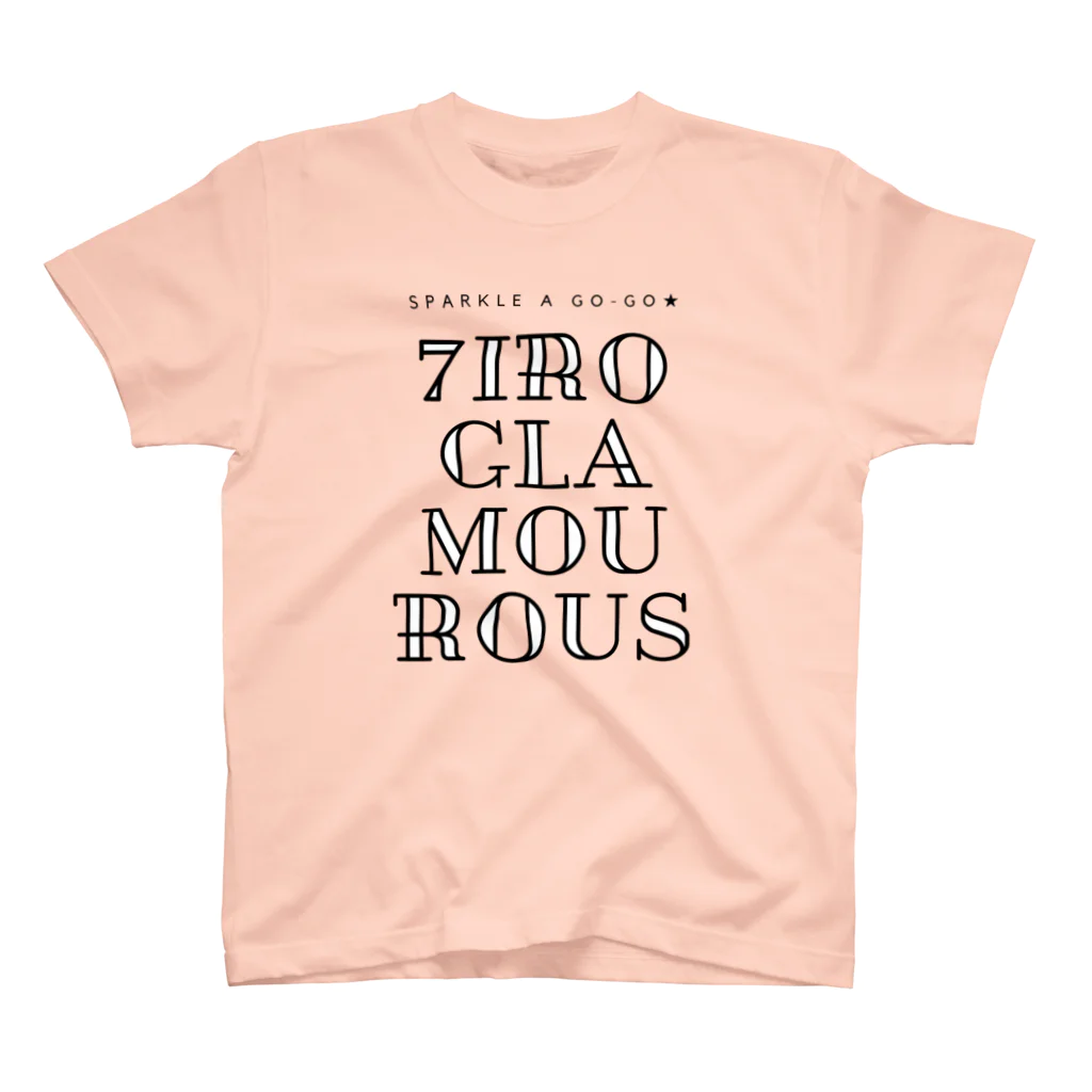 7IRO GLAMOUROUSの7IRO GLAMOUROUSピラミッドロゴ＜黒文字＞ スタンダードTシャツ