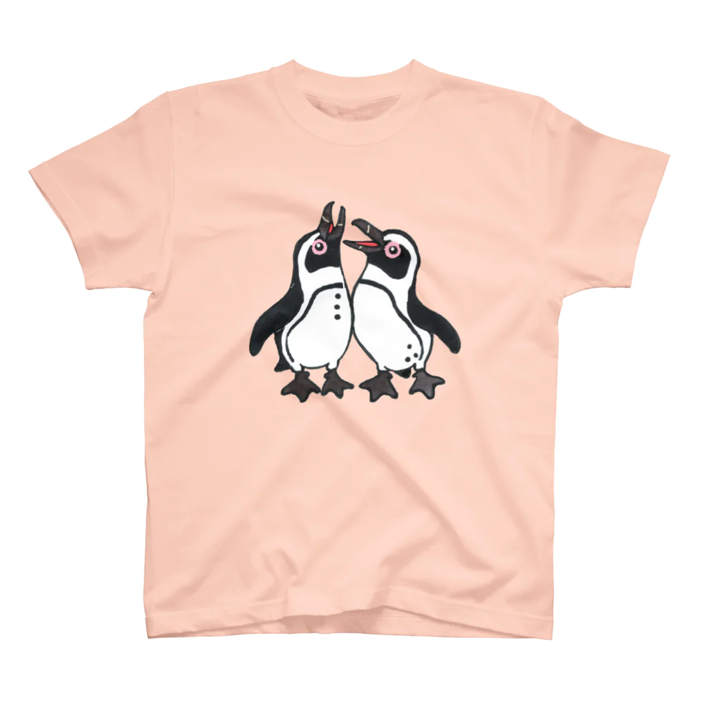 penguininkoの仲良く鳴き交わす🐧🐧 スタンダードTシャツ