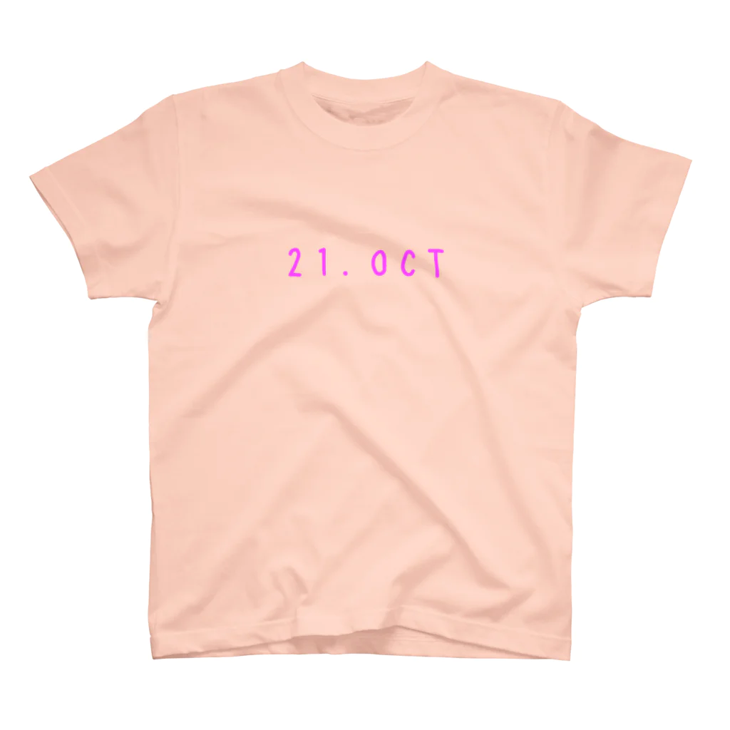 OKINAWA　LOVER　のバースデー［21.OCT］ピンク Regular Fit T-Shirt