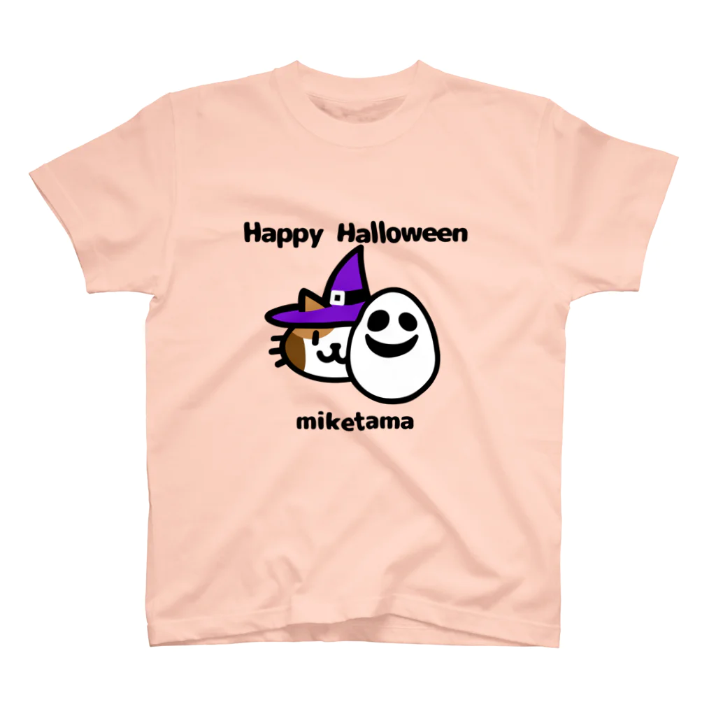 ミケタマのミケタマ Happy Halloween Regular Fit T-Shirt