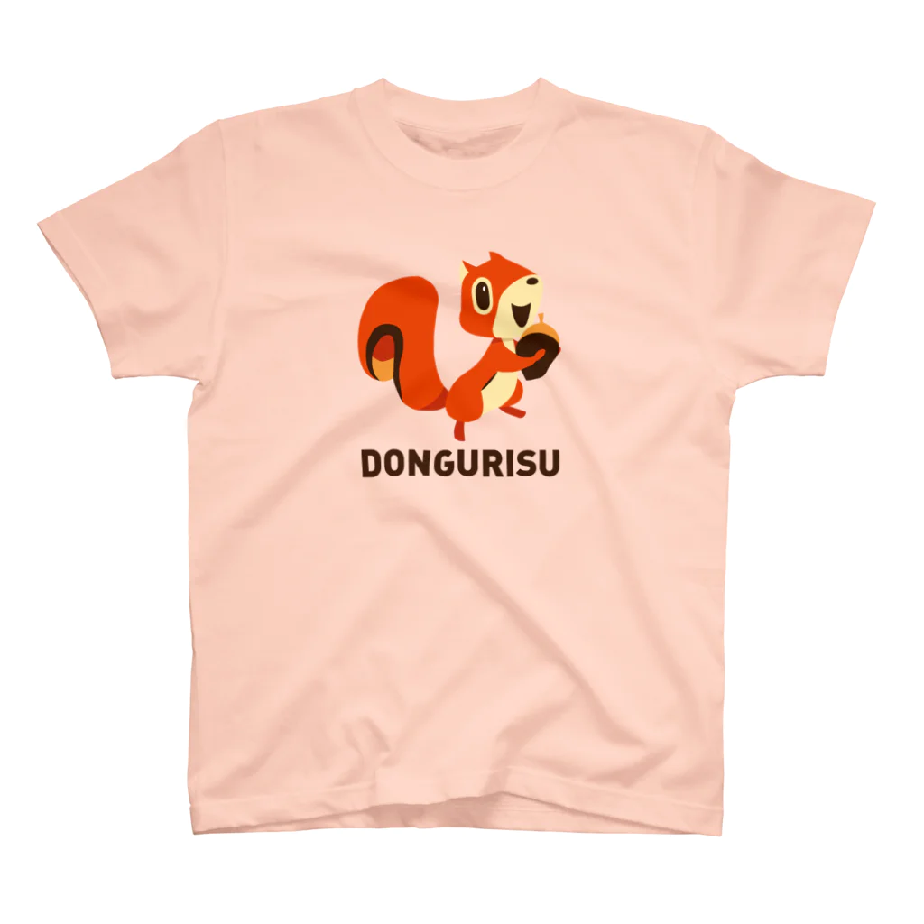 SUNDAYS GRAPHICSのDONGURISU (どんぐリス) 茶色ロゴ Regular Fit T-Shirt