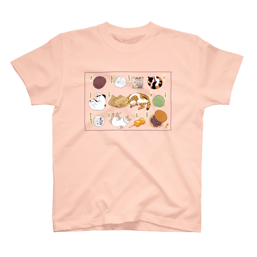 元祖ふとねこ堂の和菓子屋さん スタンダードTシャツ