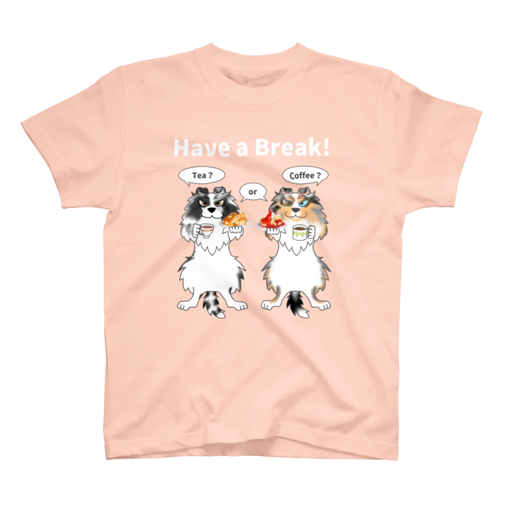 Airy Blueの（リクエスト品）コワモテちゃんVer.りっきゅん&ぽぅ君T スタンダードTシャツ