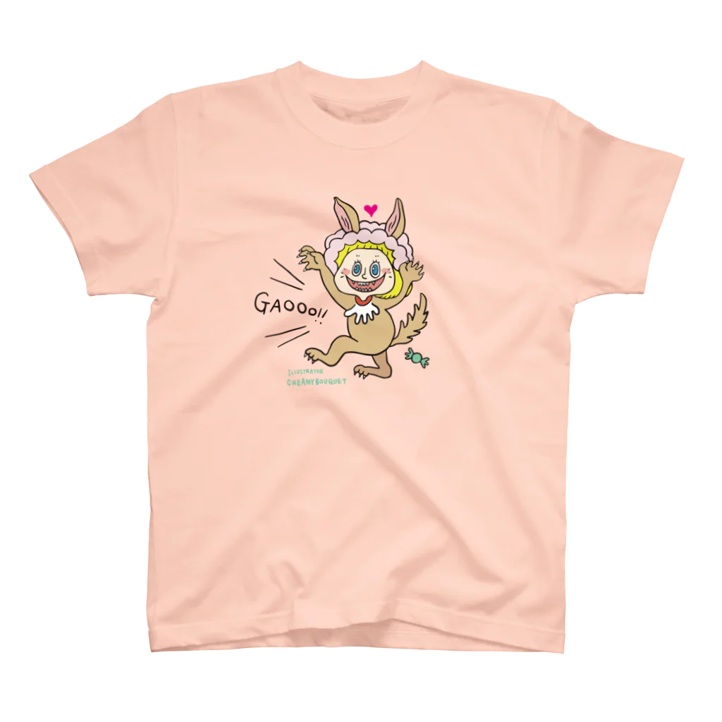 CREAMYBOUQUET WEBSHOPのウルフガール Regular Fit T-Shirt